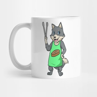 Wolf is grill master Mug